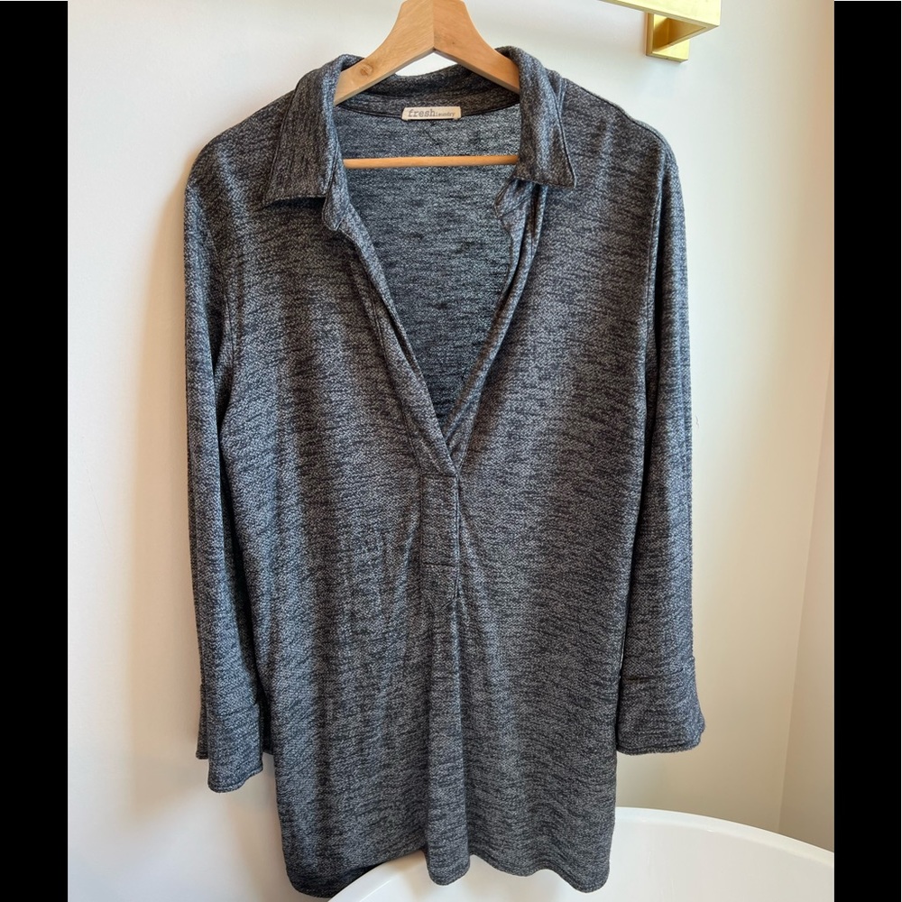 Heathered blue tunic